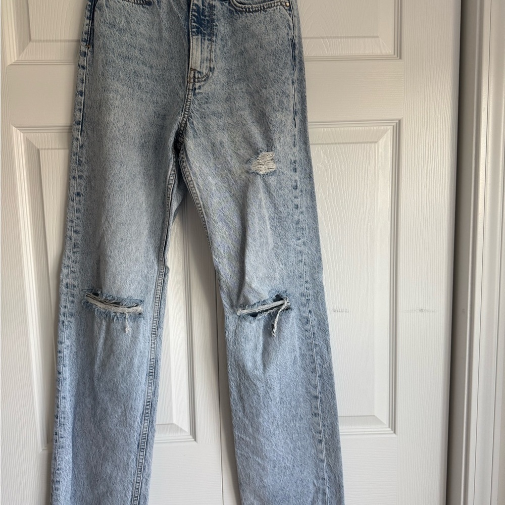 Zara Men's Light Blue Straight Jeans